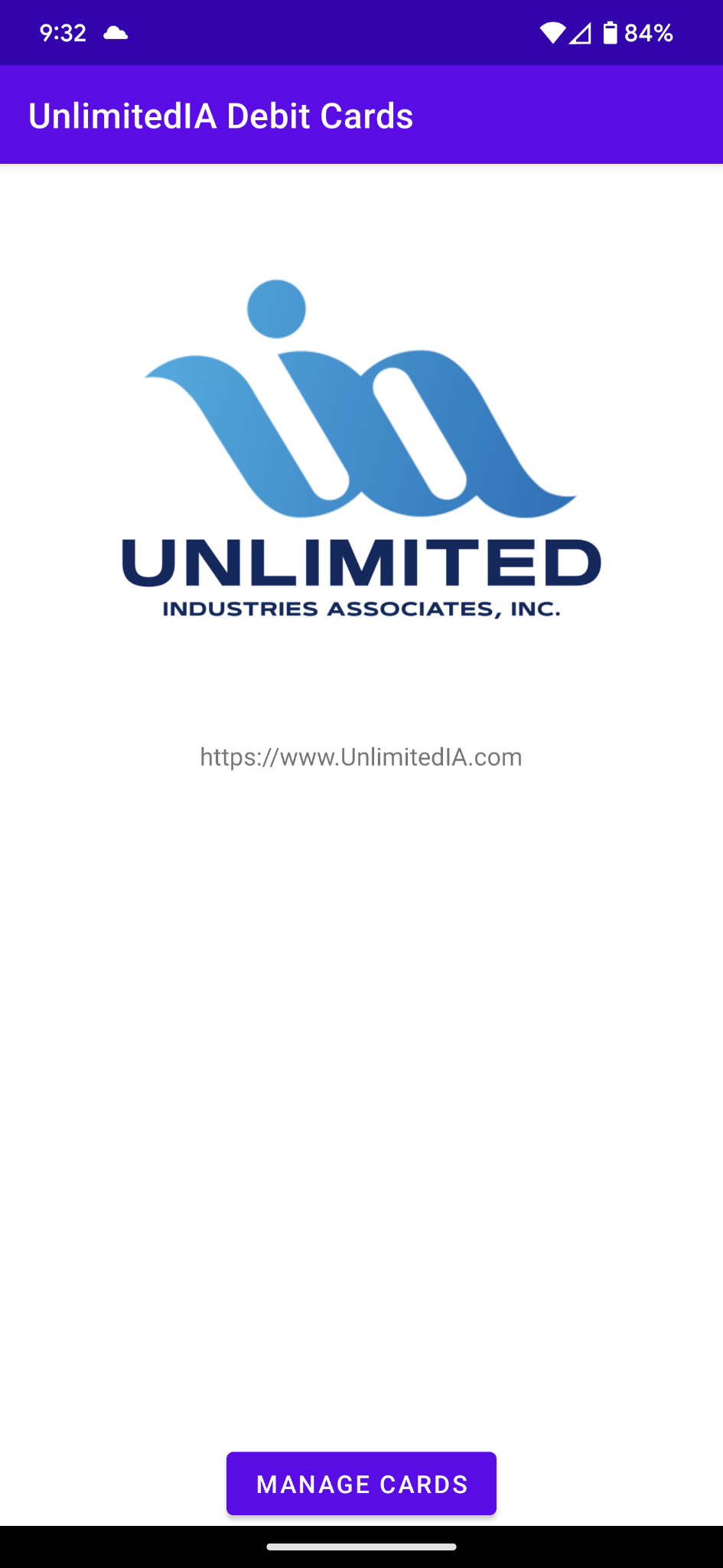Mobile App Home Screen